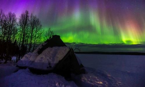 Nordlichter in Lappland 